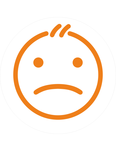 gommette smiley orange adhésive