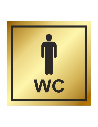 PLAQUE GRAVEE WC Homme - 100x100