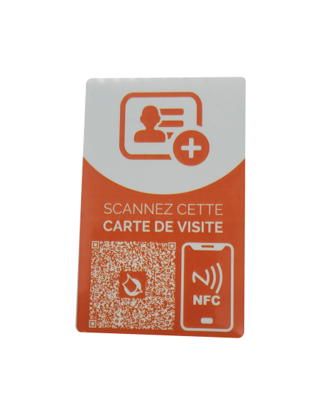 CARTE DE VISITE NFC ET QR CODE SANS CONTACT