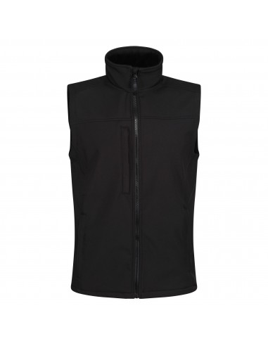 veste softshell homme sans manches noire face