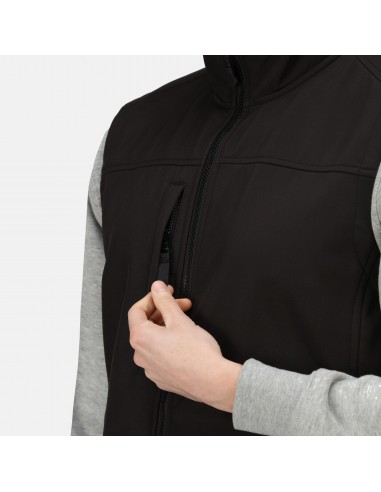 veste softshell homme sans manches noire poche