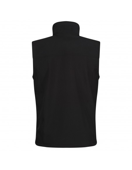 veste softshell homme sans manches noire dos