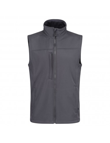 veste softshell homme sans manches grise face