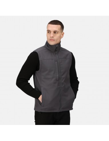 veste softshell homme sans manches grise
