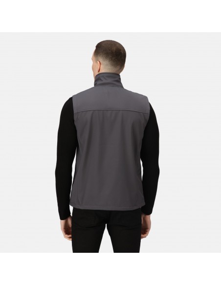 veste softshell homme sans manches grise visu dos