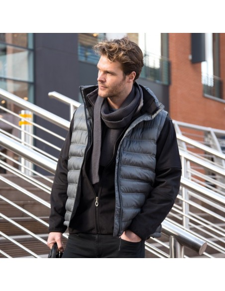 DOUDOUNE GILET SANS MANCHES GRIS