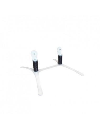STOP TROTTOIR PIETEMENT ACIER BLANC