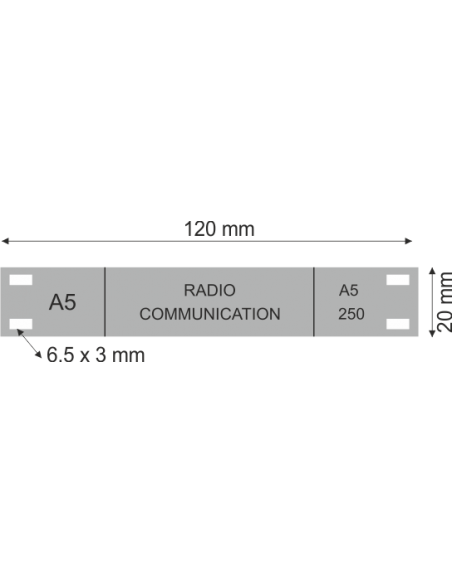 ETIQUETTE repère pour câble électrique Type 430