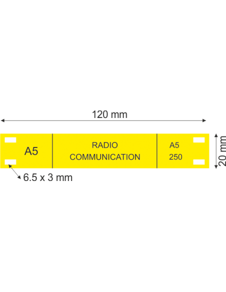 ETIQUETTE repère pour câble électrique Type 430