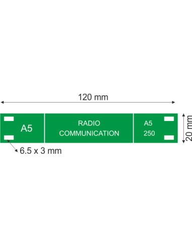 ETIQUETTE repère pour câble électrique Type 430