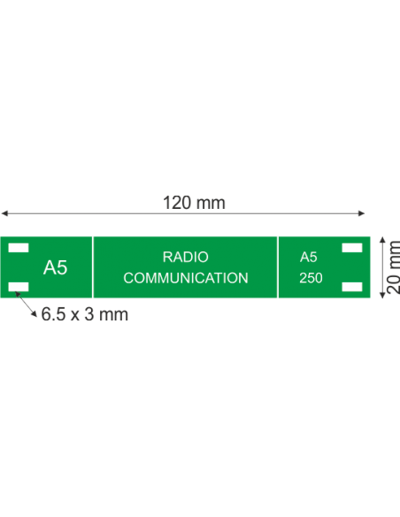 ETIQUETTE repère pour câble électrique Type 430