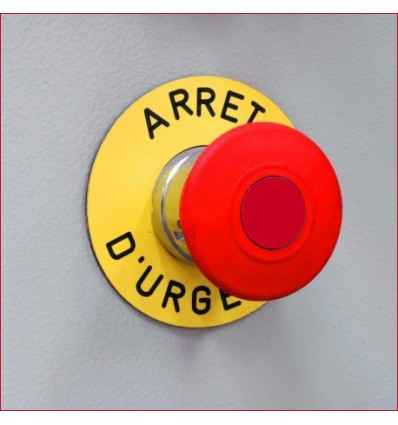 ÉTIQUETTE ARRÊT D'URGENCE