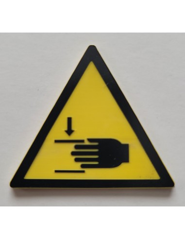 ETIQUETTE Danger écrasement des mains