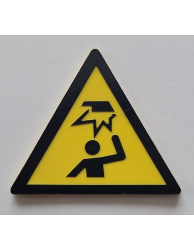 ETIQUETTE Danger obstacle en hauteur