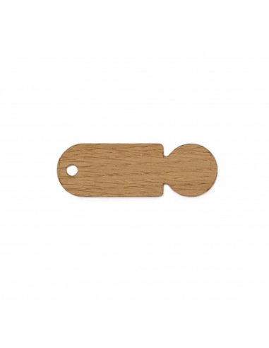 PORTE CLES JETON BAMBOU