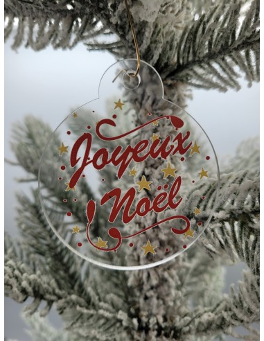 BOUE DE NOEL EN PLEXI JOYEUX NOEL