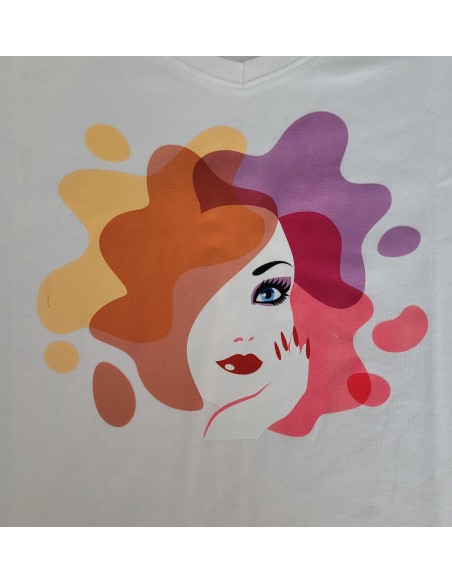 tee-shirt femme multi-couleur