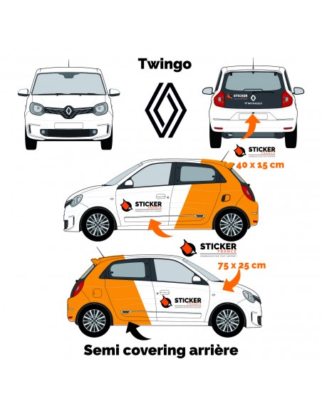 Covering Twingo renault flocage