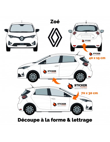 MARQUAGE PUBLICITAIRE RENAULT ZOE