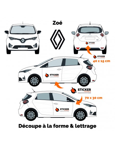 MARQUAGE PUBLICITAIRE RENAULT ZOE