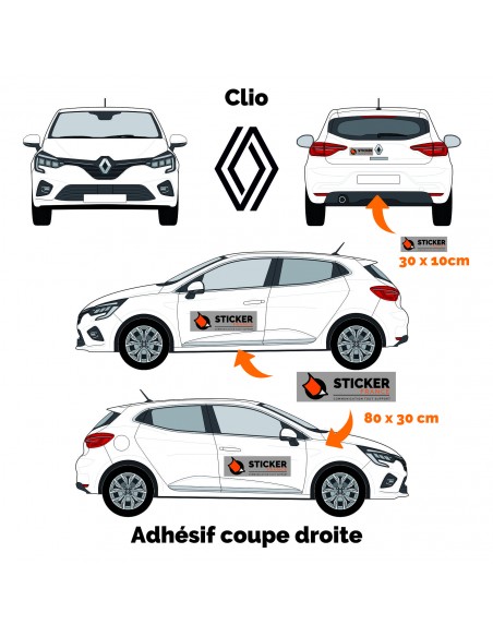 FLOCAGE RENAULT CLIO