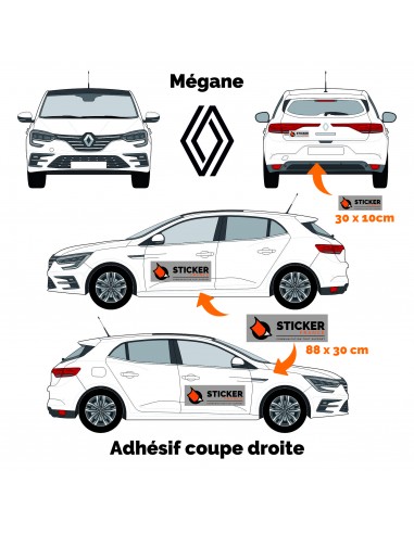 MARQUAGE PUBLICITAIRE RENAULT MEGANE