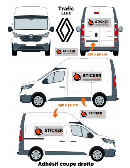 FLOCAGE ADHESIF RENAULT TRAFIC