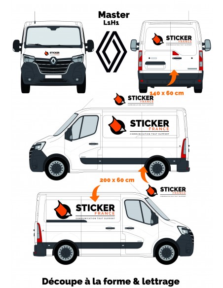 MARQUAGE PUBLICITAIRE RENAULT MASTER