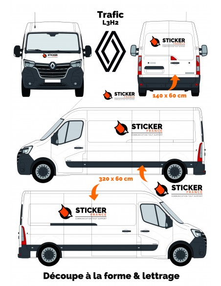 FLOCAGE RENAULT MASTER L3H2