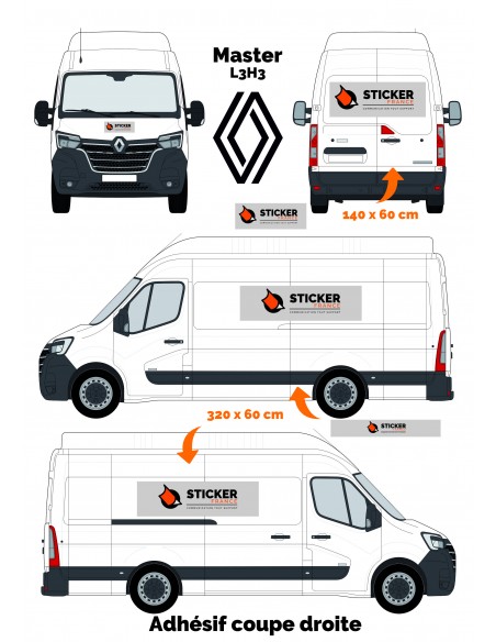 FLOCAGE RENAULT MASTER L3H3