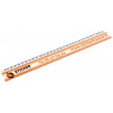 REGLE PVC Blanc 30cm