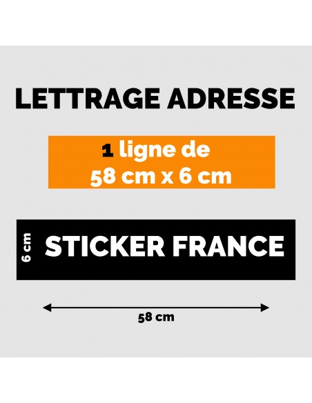 LETTRAGE ADHESIF BLANC