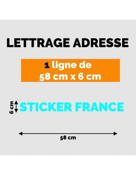 LETTRAGE ADHESIF BLEU CLAIR