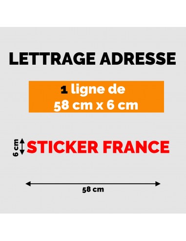 LETTRAGE ADHESIF ROUGE