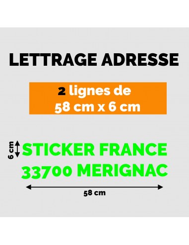 LETTRAGE ADHESIF VERT
