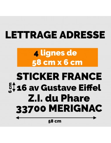 LETTRAGE ADHESIF NOIR