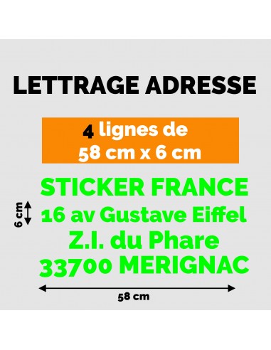 LETTRAGE ADHESIF VERT