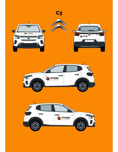 marquage publicitaire citroen C3