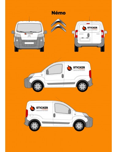 COVERING PUBLICITAIRE CITROEN NEMO