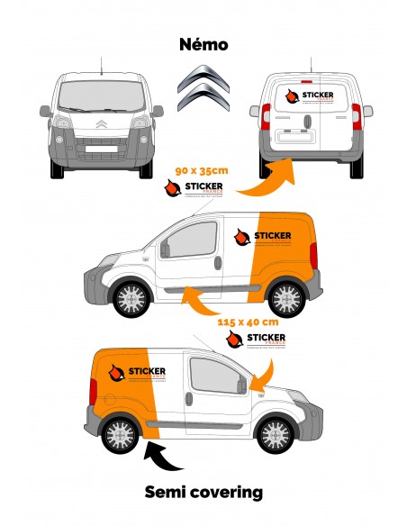 STICKER POUR CITROEN NEMO