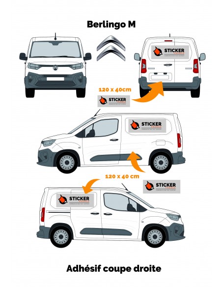 MARQUAGE PUBLICITAIRE CITROEN BERLINGO