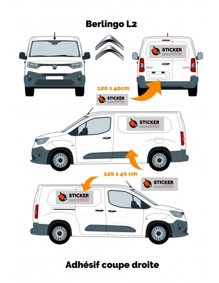 MARQUAGE PUBLICITAIRE CITROEN BERLINGO