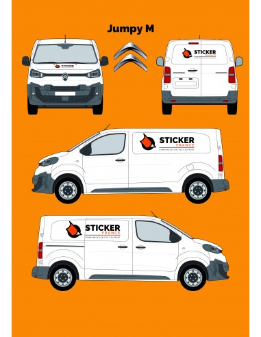 MARQUAGE PUBLICITAIRE CITROEN JUMPY M