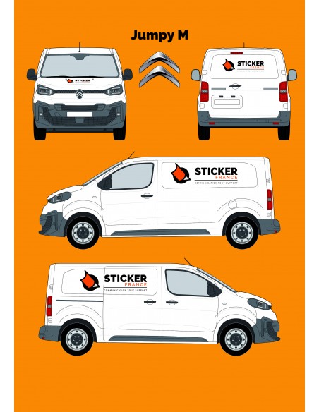 MARQUAGE PUBLICITAIRE CITROEN JUMPY M