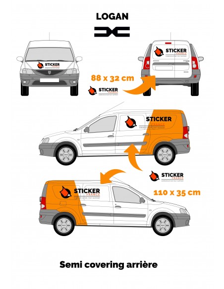 ADHESIF ET LETTRAGE DACIA LOGAN