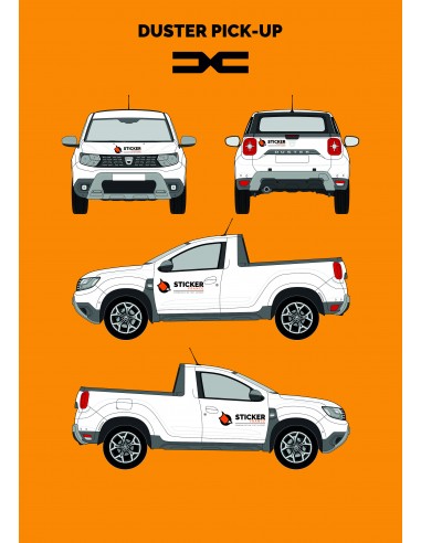 COVERING PUBLICITAIRE DACIA DUSTER PICK-UP
