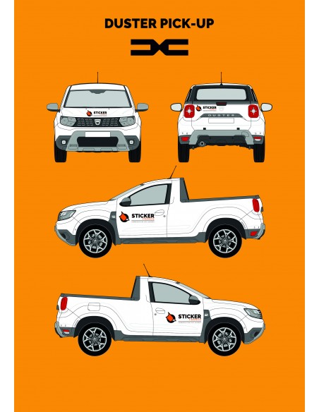 COVERING PUBLICITAIRE DACIA DUSTER PICK-UP