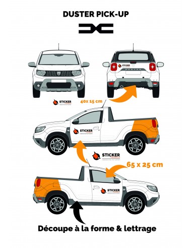 DECORATION VINYLE DACIA DUSTER PICK-UP
