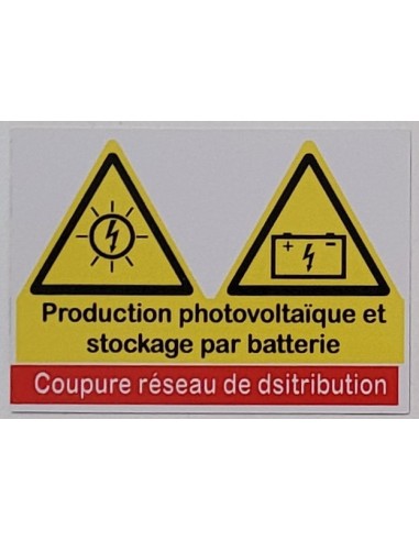 Coupure réseau de distribution photovoltaïque