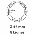 TAMPON ENCREUR ROND 8 Lignes